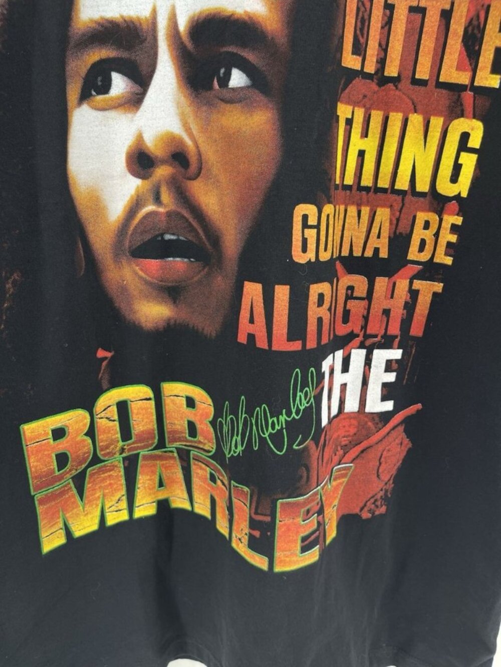 Bob Marley Raggae Shirt Double Sided Graphic 70 Rare XL Classic Jamaica Resort - Picture 12 of 12